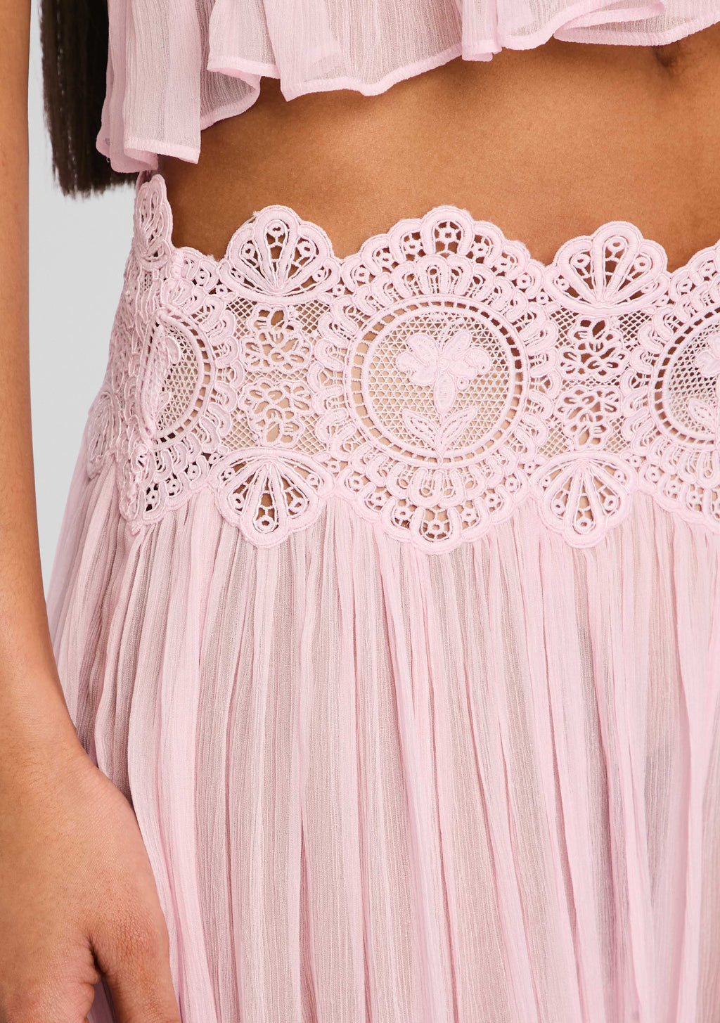Dreamy Chiffon Pant by retrofête in Rosa, product image 3