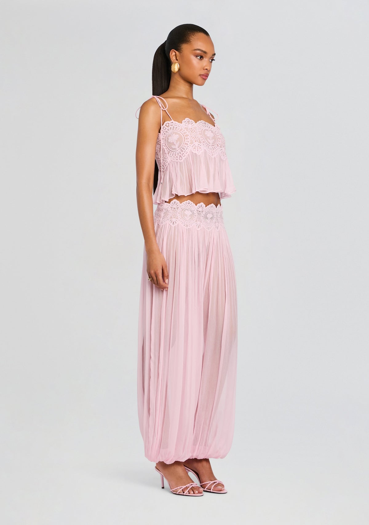 Dreamy Chiffon Pant by retrofête in Rosa, product image 4