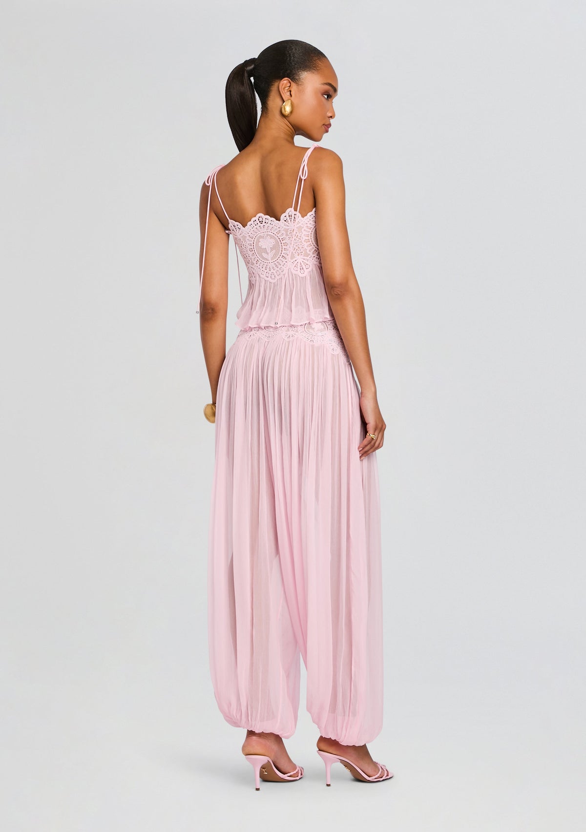 Dreamy Chiffon Pant by retrofête in Rosa, product image 5