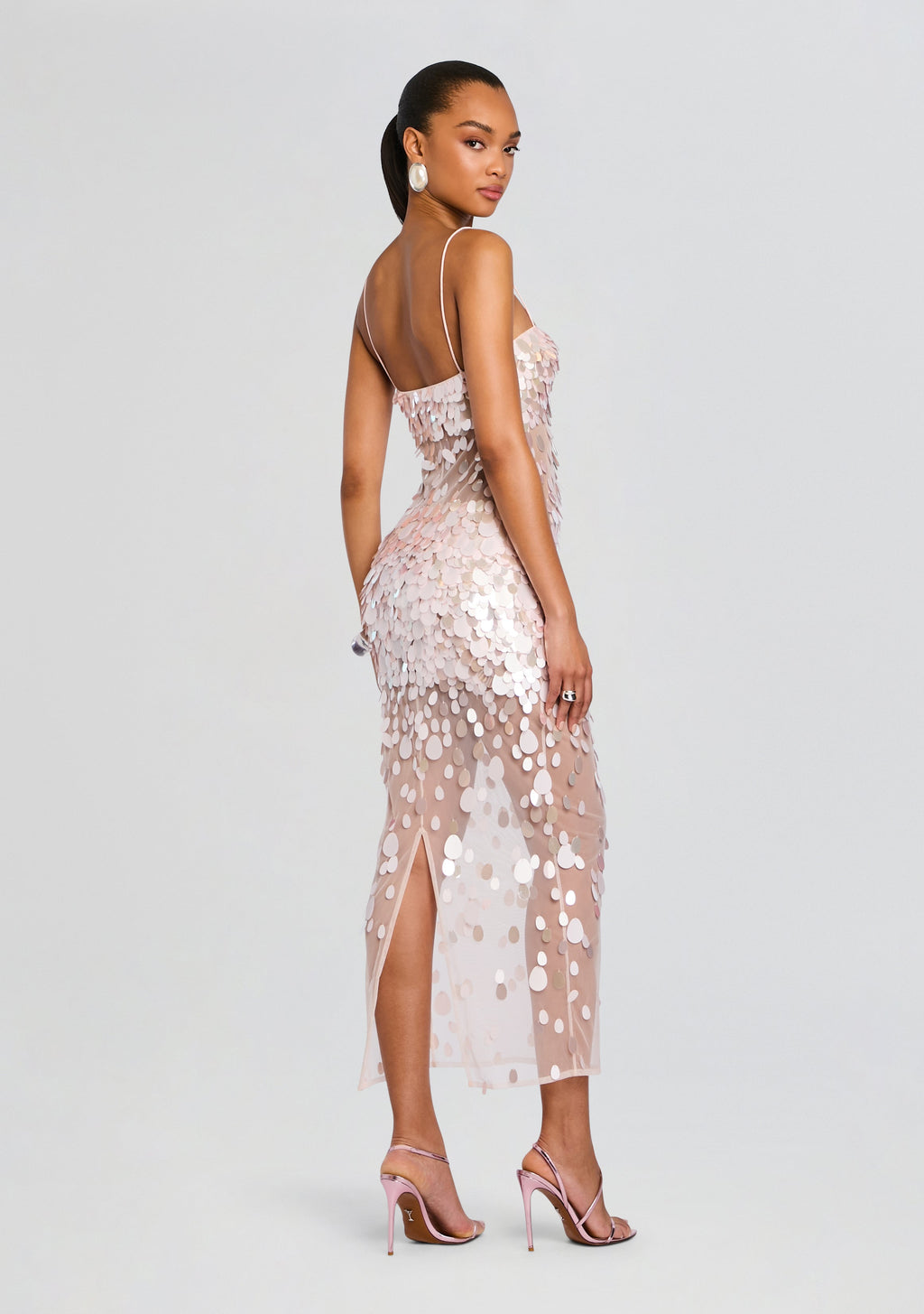 Mischa Sequin Dress by retrofête in Pink, product image 4