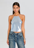Norma Sequin Top by retrofête in Glace, product image 1
