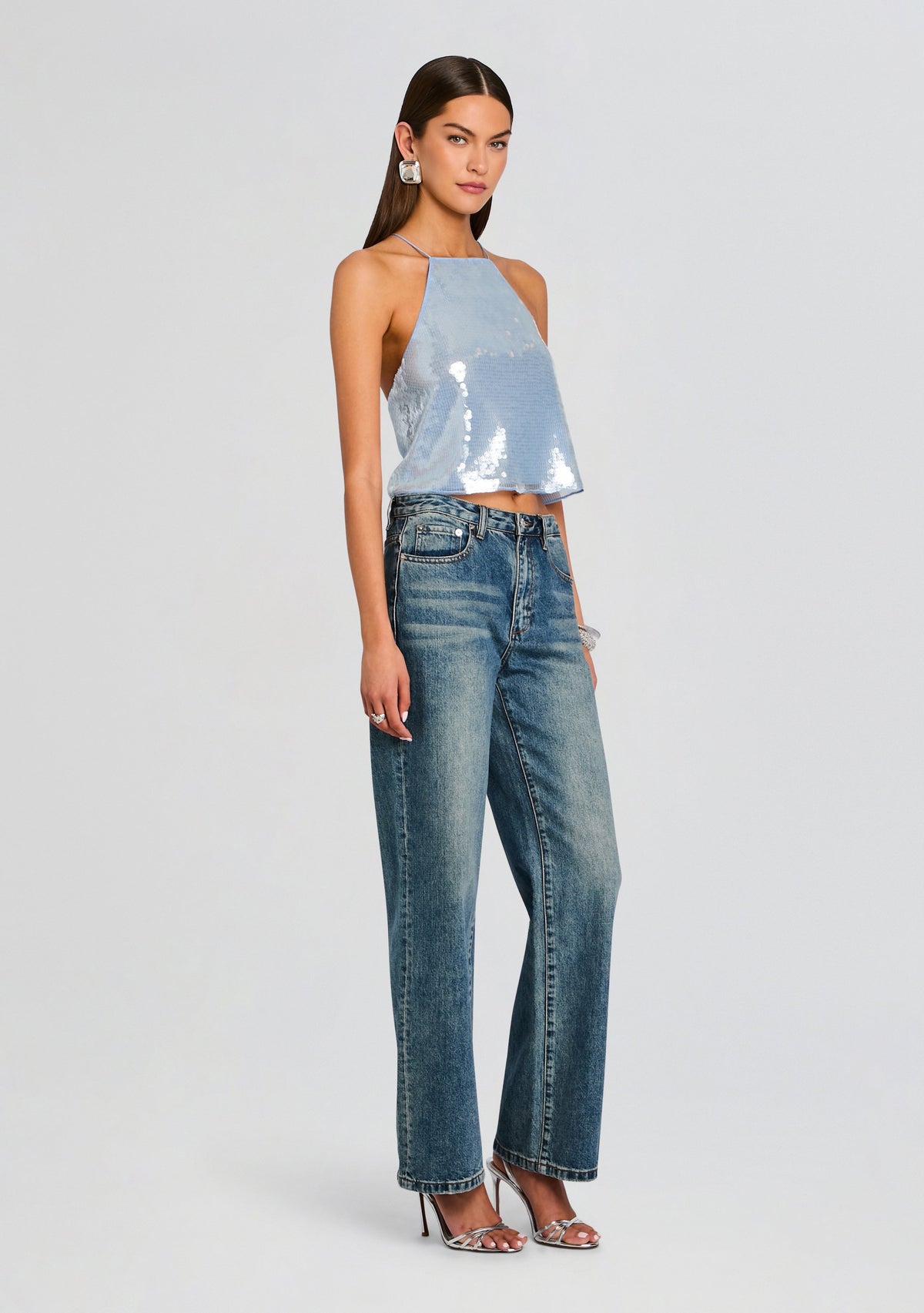 Norma Sequin Top by retrofête in Glace, product image 4