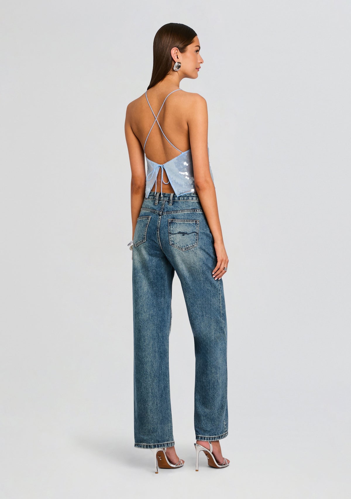 Norma Sequin Top by retrofête in Glace, product image 5