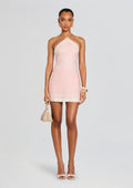 Oliver Linen Mini Dress by Shani Shemer in Baby Pink Shell, product image 1