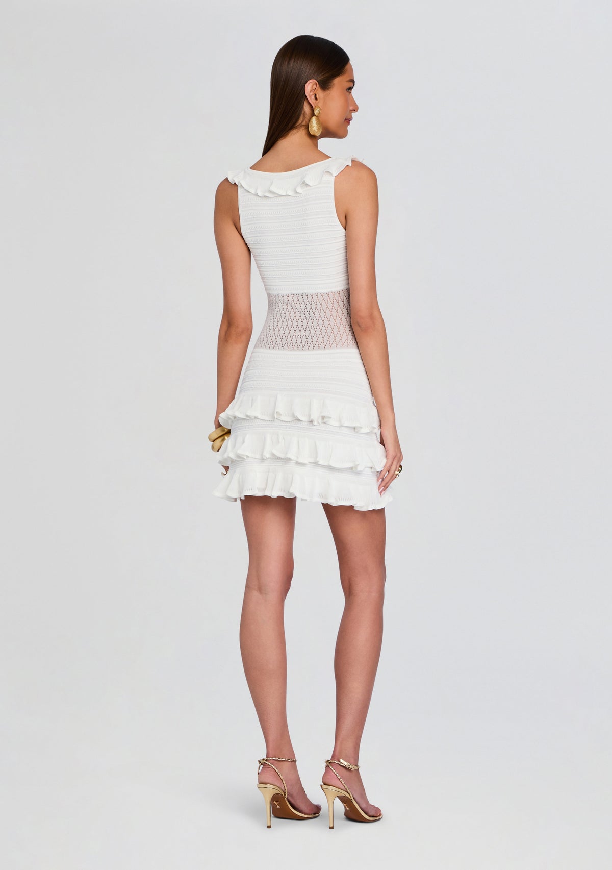 Costera Knit Dress by retrofête in White, product image 4
