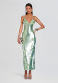 Ines Sequin Dress by retrofête in Pistachio, product image 1