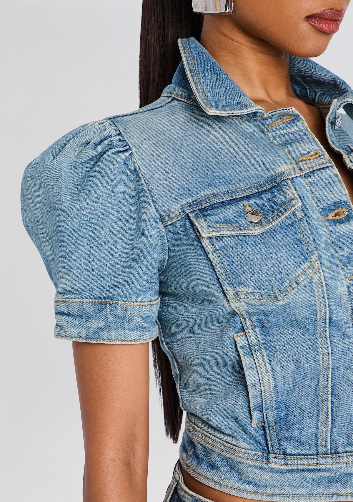 Landon Denim Jacket by retrofête in Zermatt, product image 3