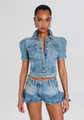 Landon Denim Jacket by retrofête in Zermatt, product image 1