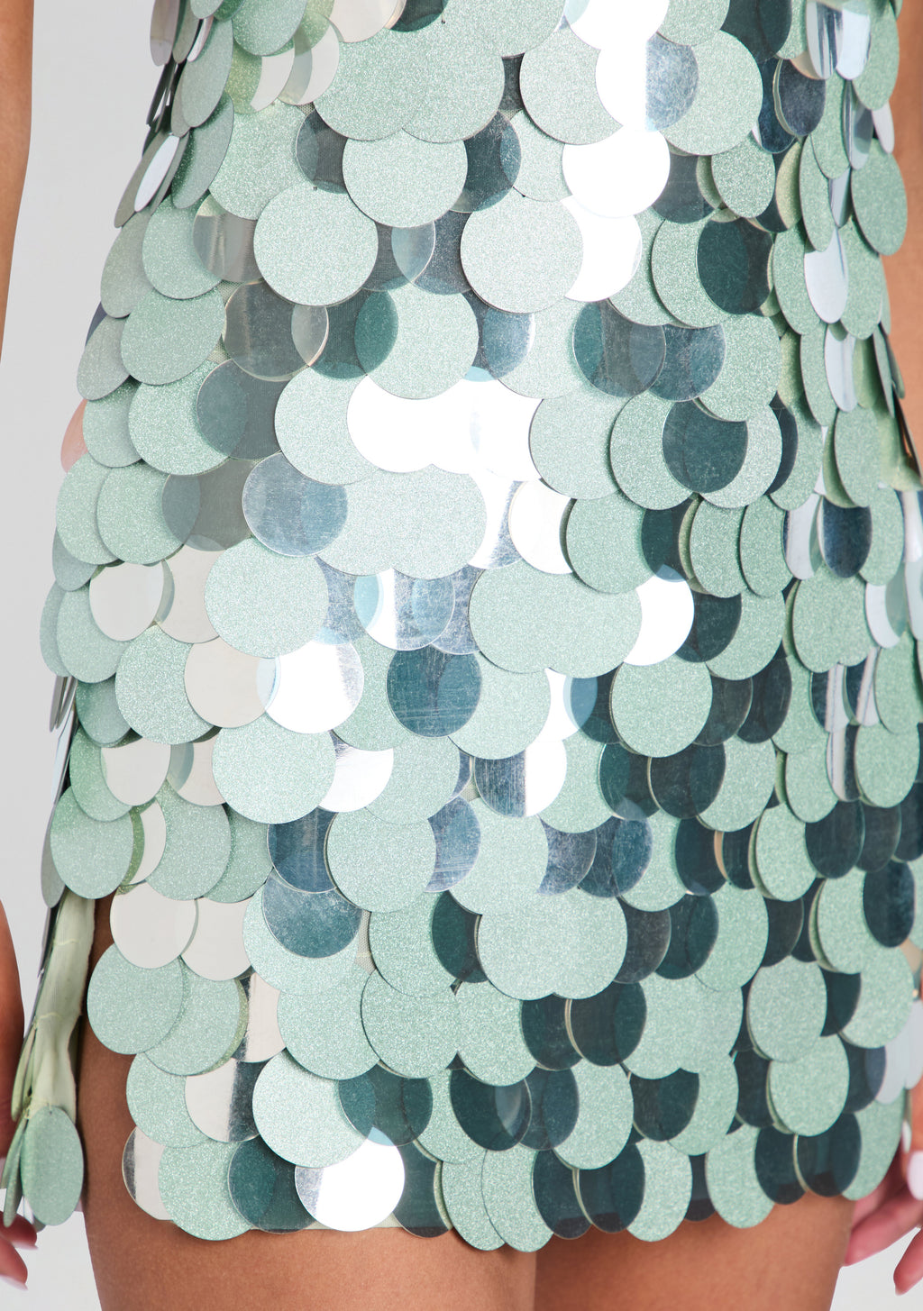 Briggs Sequin Dress by retrofête in Matcha, product image 5