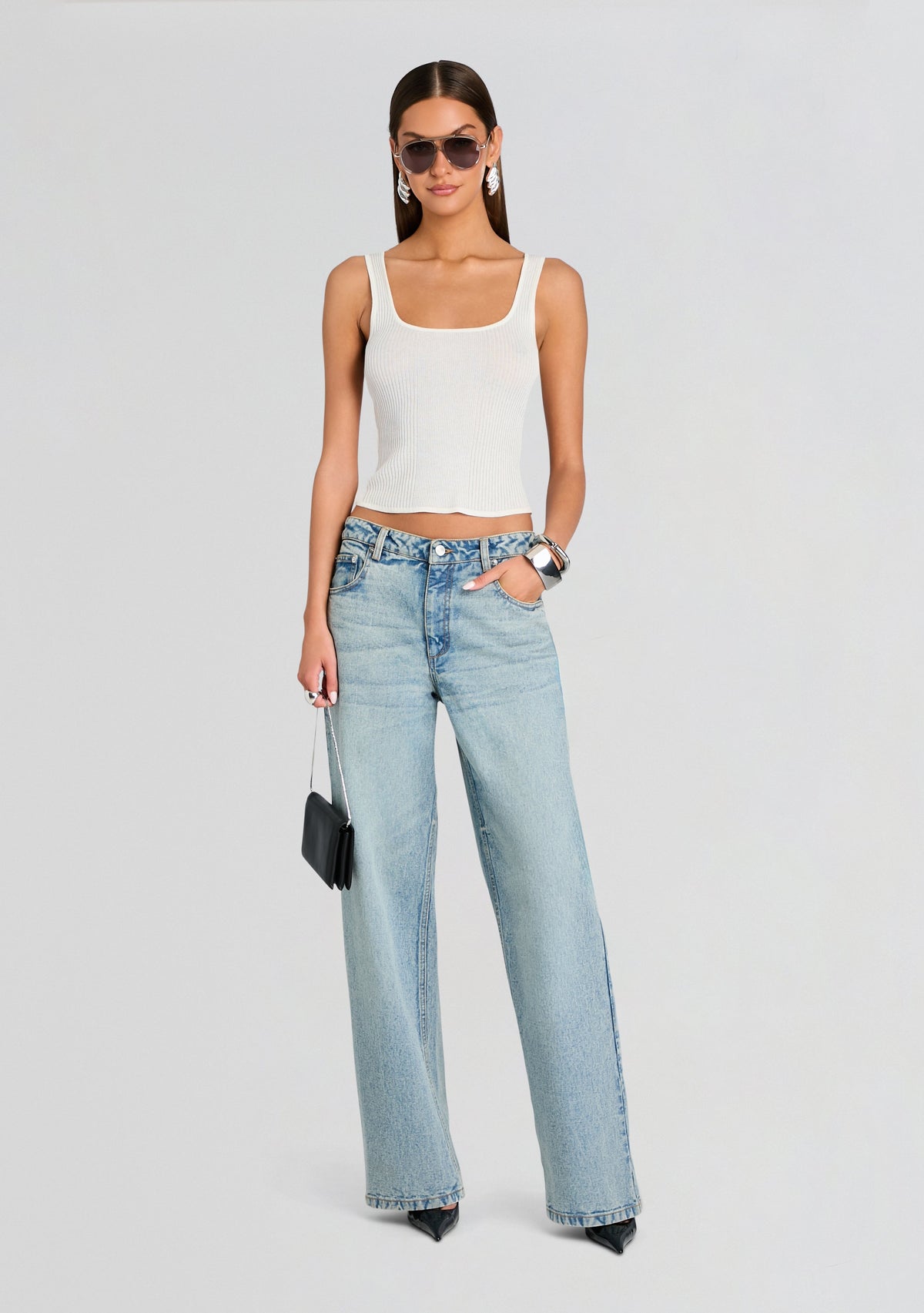 Alberta Tank by SEROYA in White, product image 2