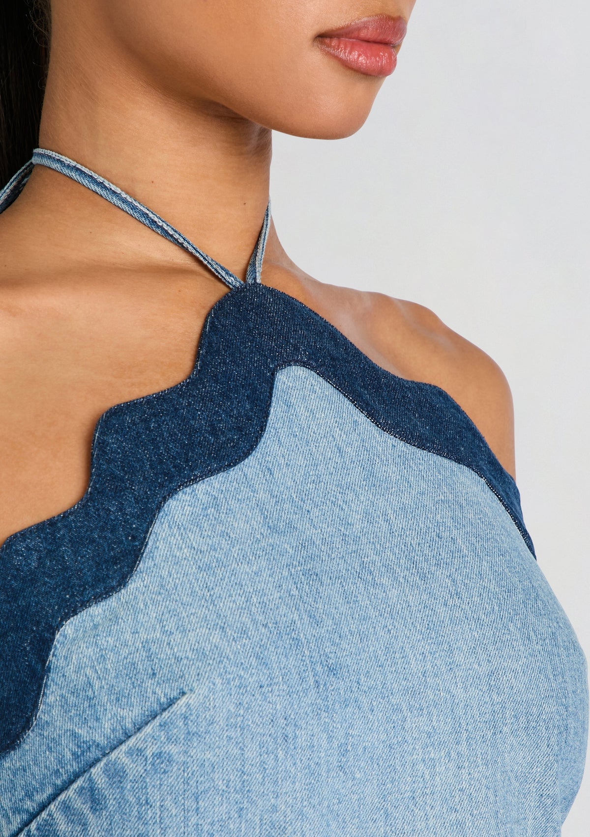 Iselda Denim Top by retrofête in Montana Mix, product image 3