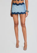 Iselda Denim Skort by retrofête in Montana Mix, product image 1