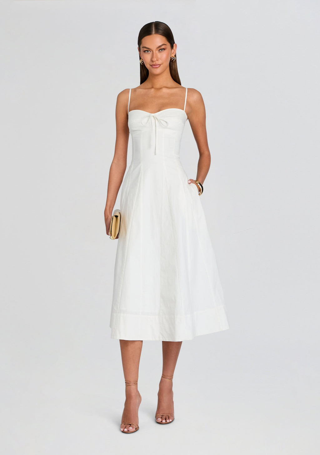 Mirelle Dress by SEROYA in White, product image 1