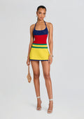 Norma Crochet Dress by SEROYA in Multi Stripe, product image 1