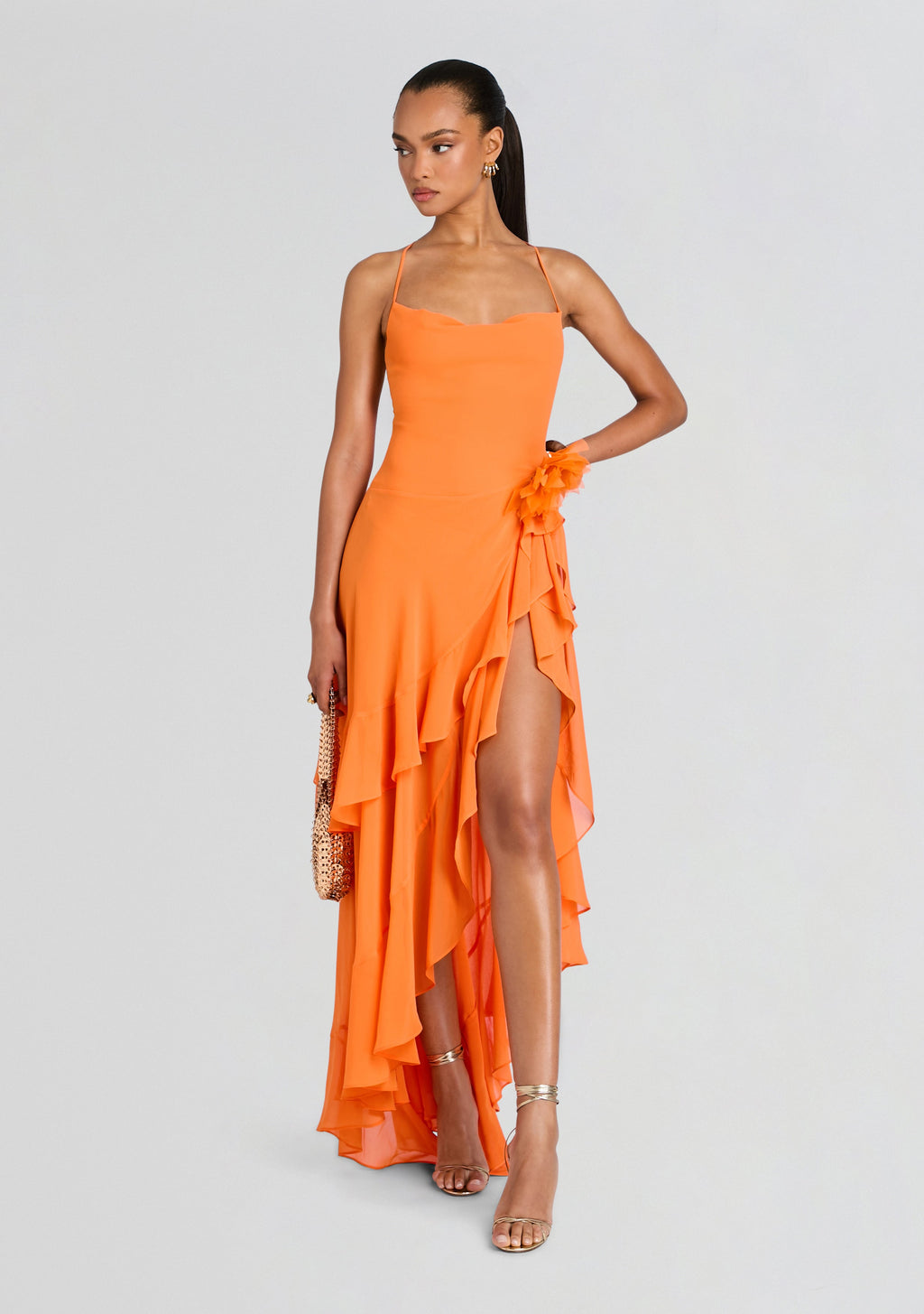 Samara Silk Chiffon Dress by retrofête in Arianzo, product image 1