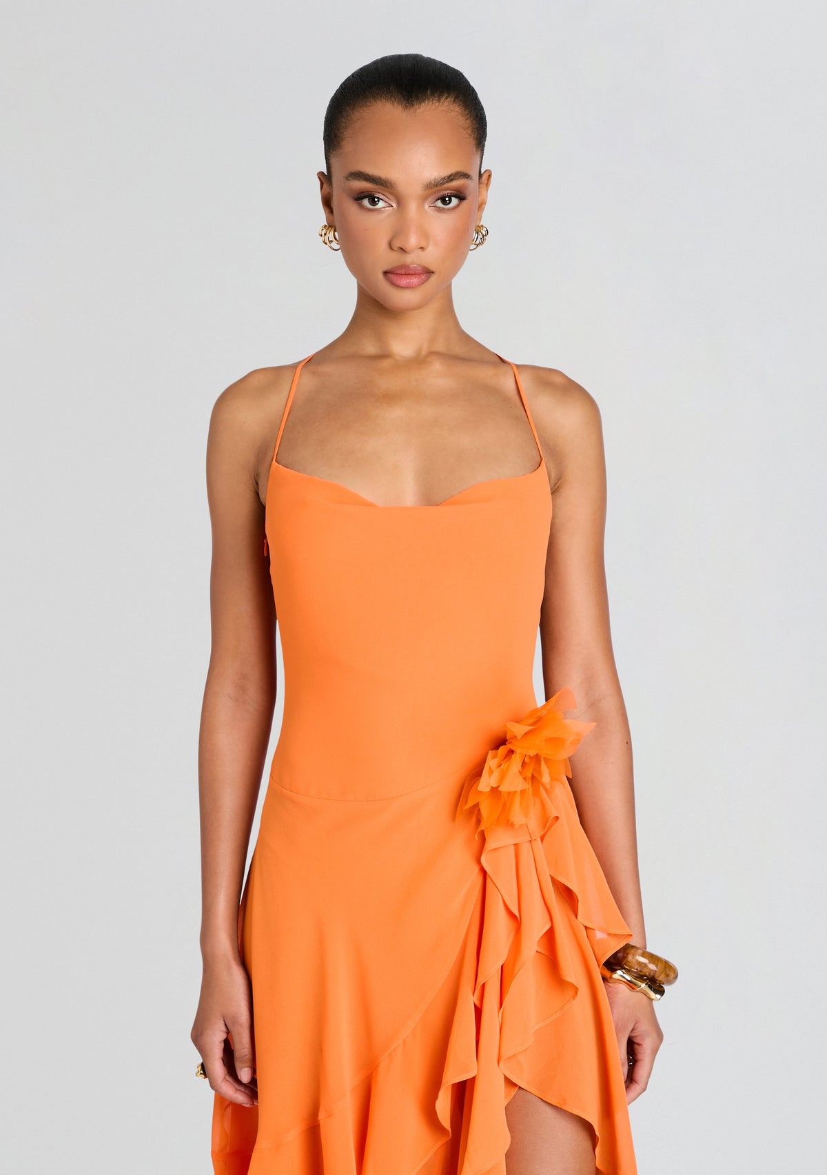 Samara Silk Chiffon Dress by retrofête in Arianzo, product image 5