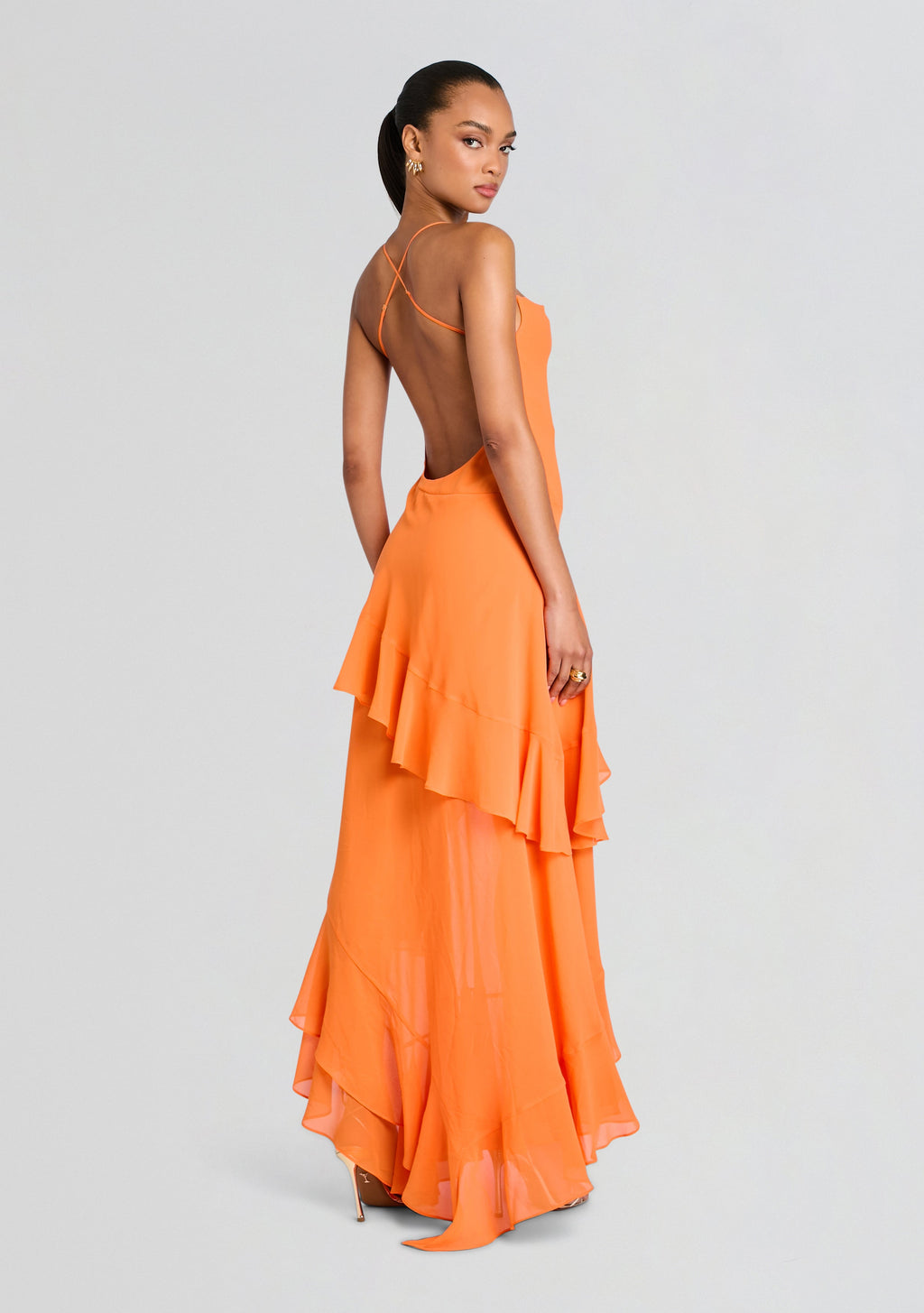 Samara Silk Chiffon Dress by retrofête in Arianzo, product image 4