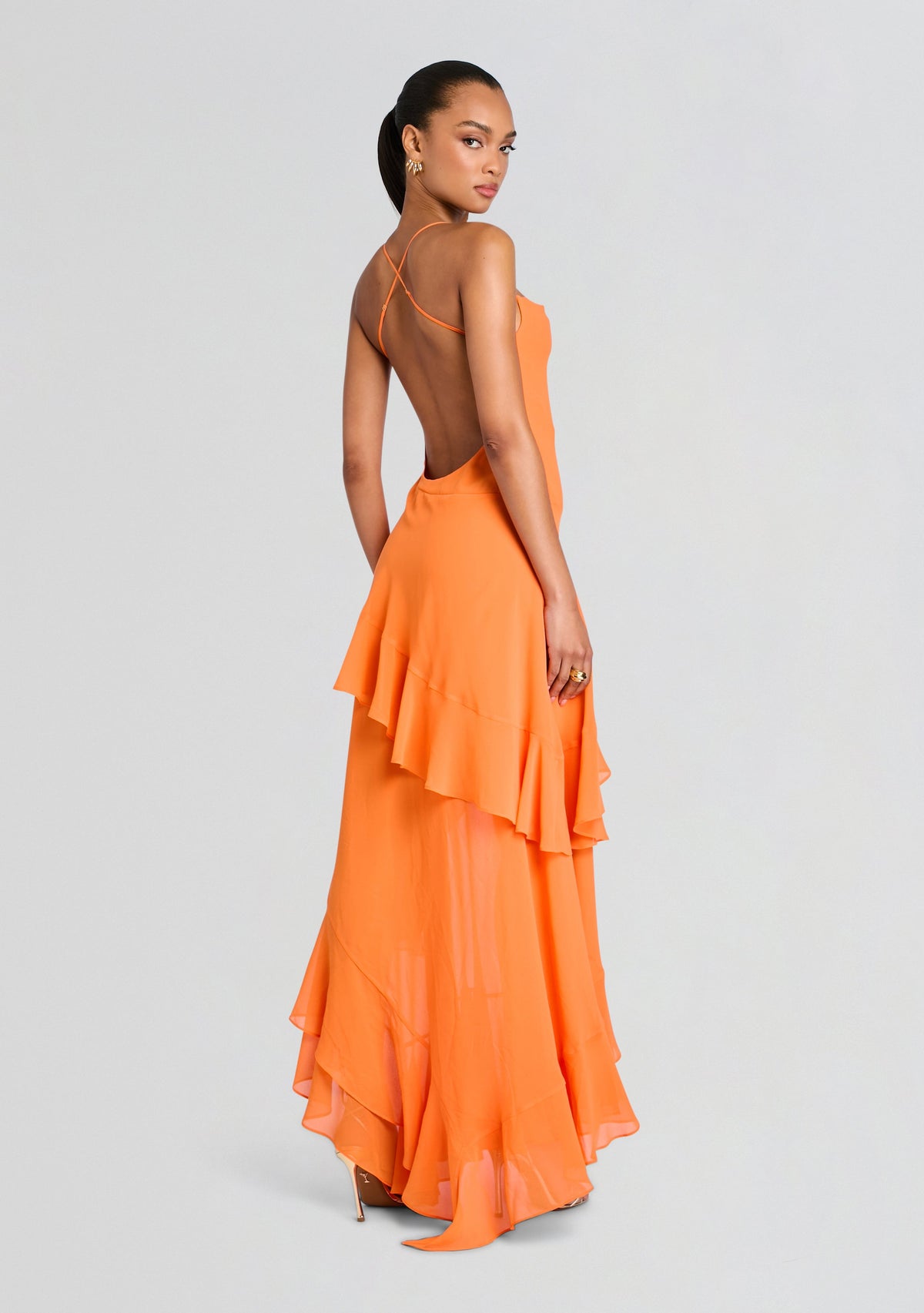 Samara Silk Chiffon Dress by retrofête in Arianzo, product image 4
