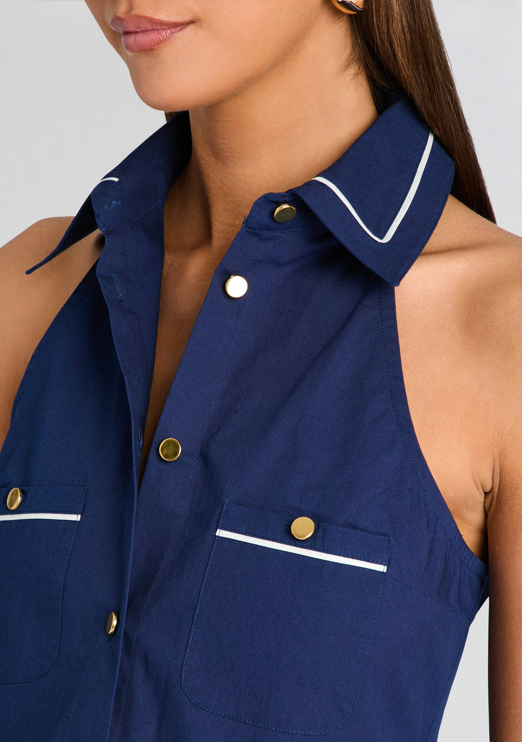 Yumi Top by SEROYA in Admiral Blue, product image 3