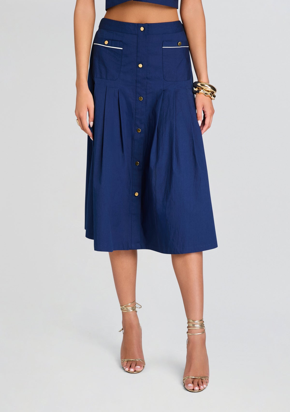 Yumi Skirt by SEROYA in Admiral Blue, product image 1
