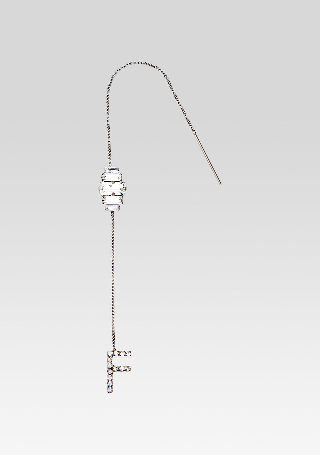 Aster Letter Earring by retrofête in Silver, product image 1