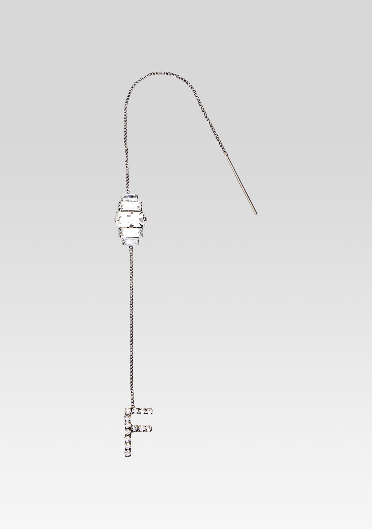 Aster Letter Earring by retrofête in Silver, product image 1
