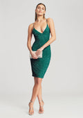 Billie Sequin Dress by retrofête in Emerald, product image 1