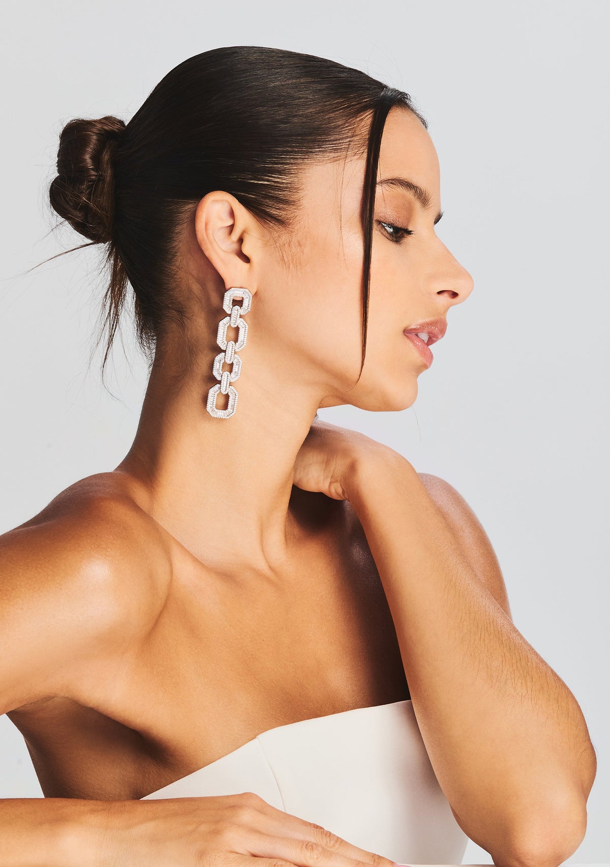 Bruno Earrings by Keren Wolf in Silver, product image 2