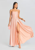Jacie Dress by retrofête in Peach, product image 1