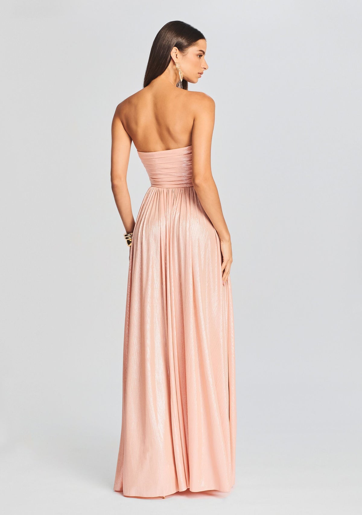 Jacie Dress by retrofête in Peach, product image 4