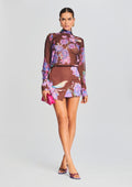 Shay Short Dress by Rococo Sand in Brown, product image 1