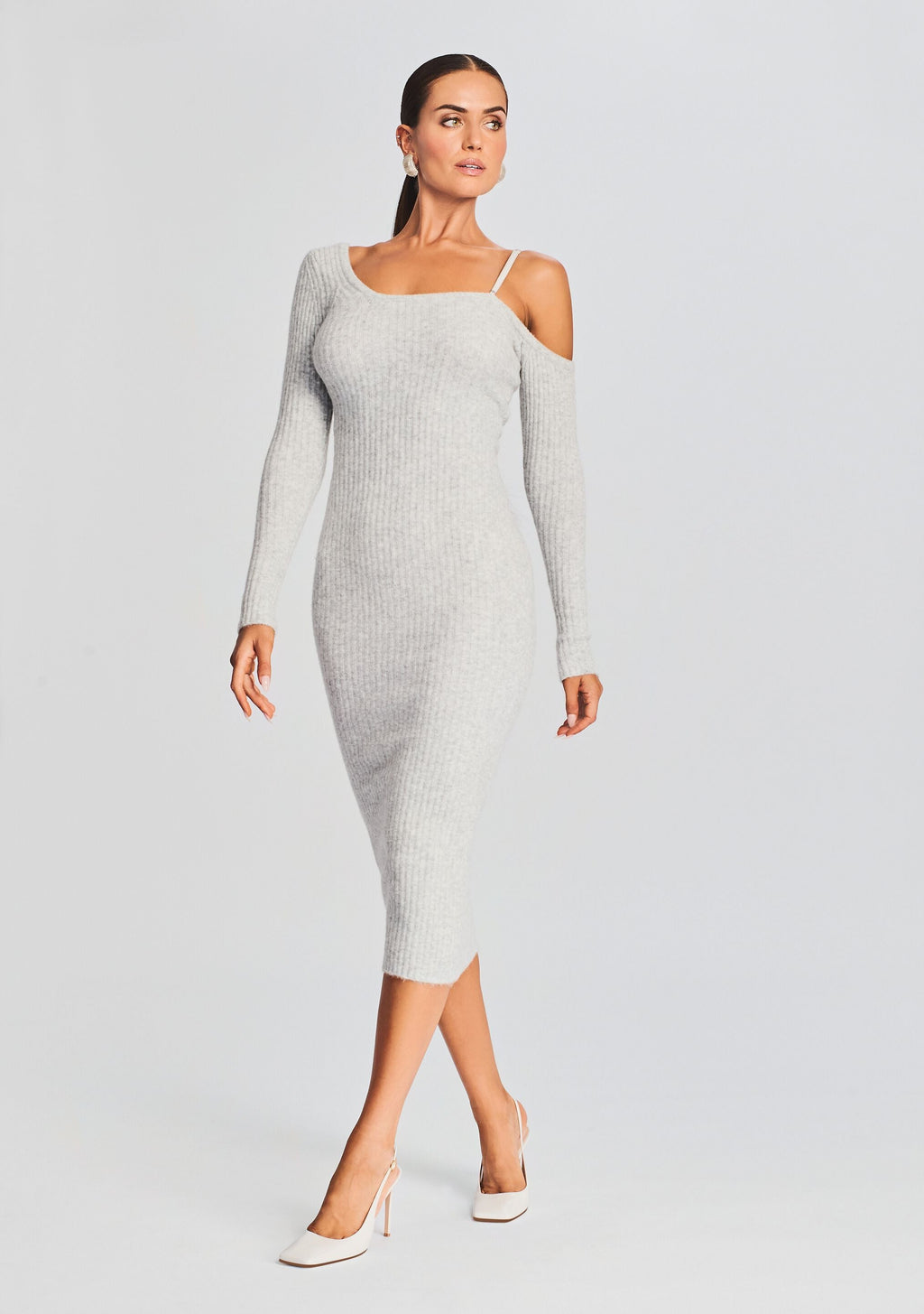 Siren Dress by SEROYA in Silver, product image 5