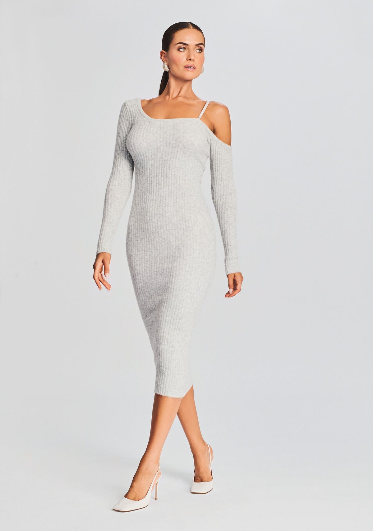 Siren Dress by SEROYA in Silver, product image 5