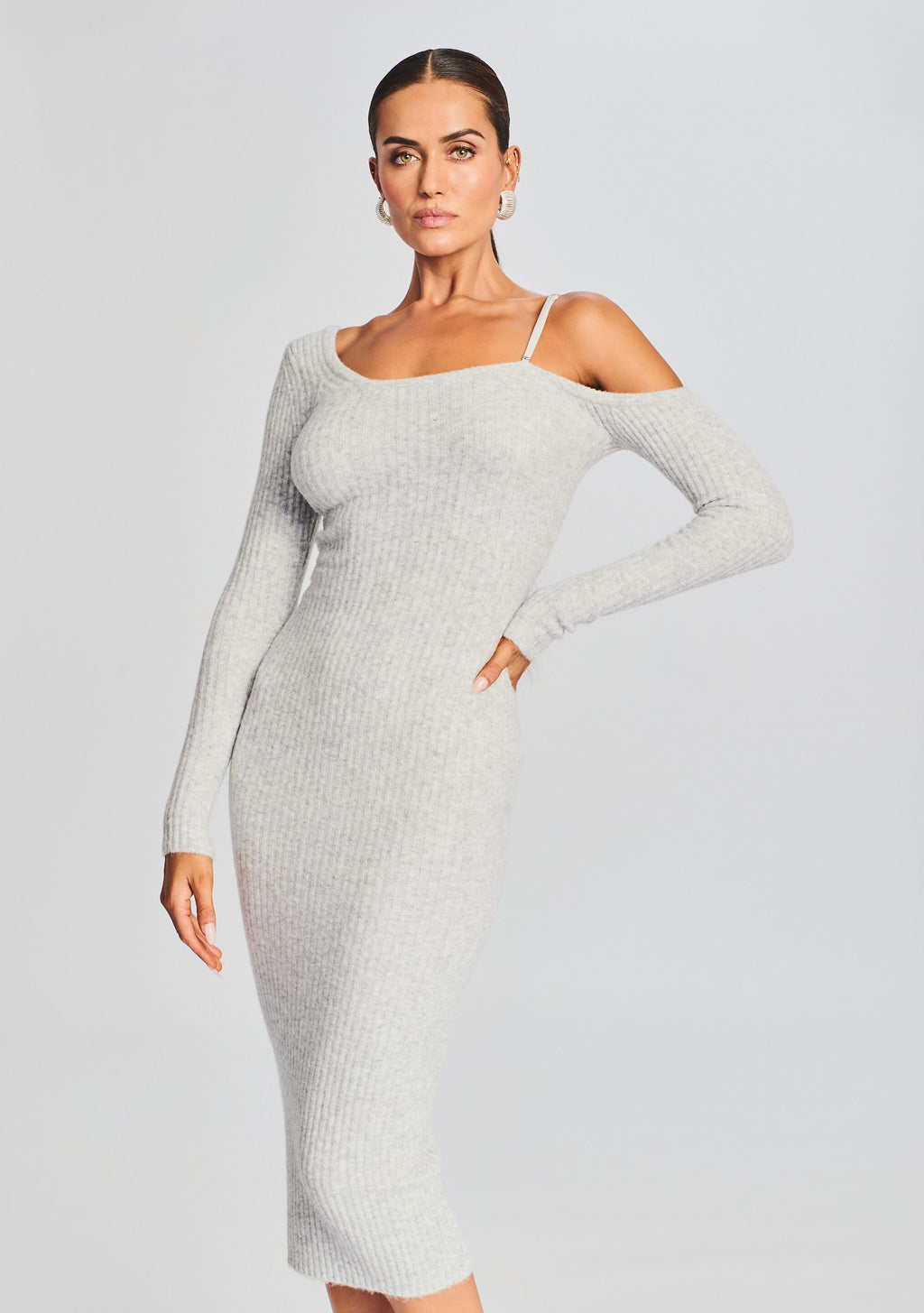 Siren Dress by SEROYA in Silver, product image 2