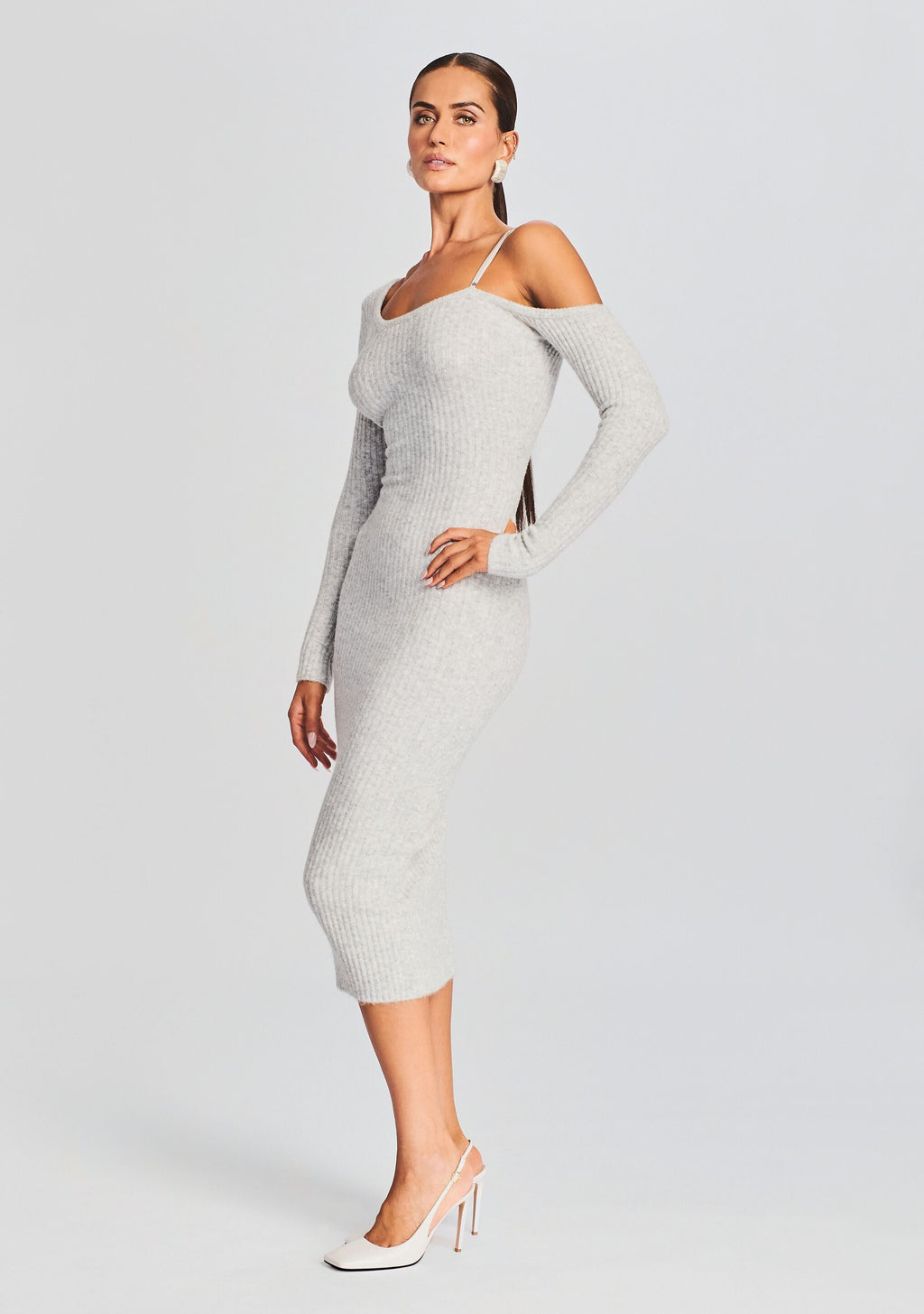 Siren Dress by SEROYA in Silver, product image 3