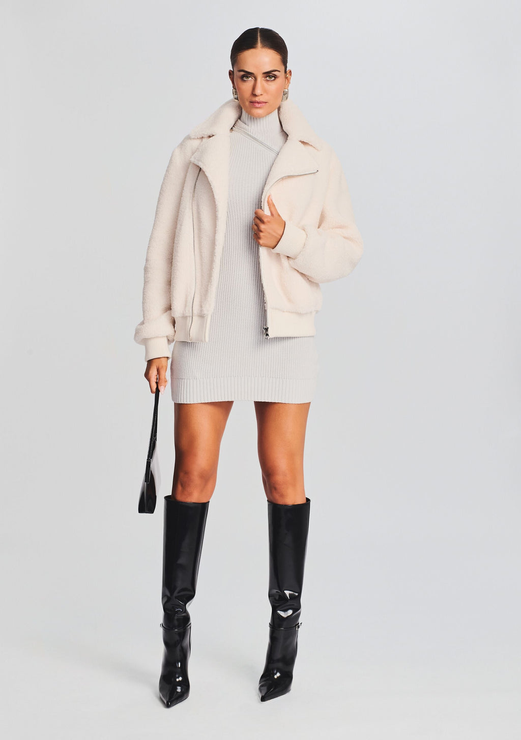 Caleb Teddy Jacket by SEROYA in Cream, product image 2
