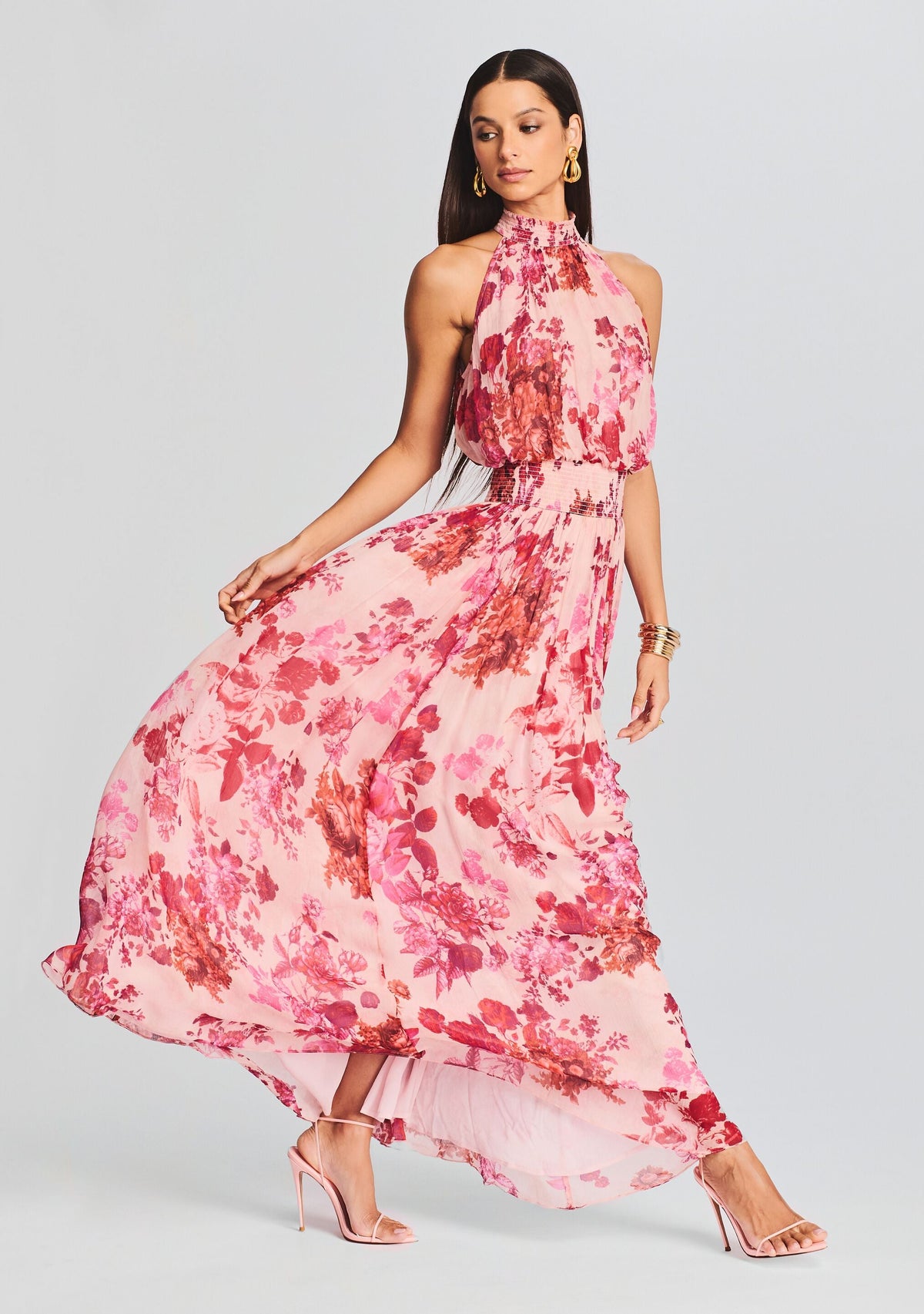 Dali Long Dress by Hemant & Nandita in Multi, product image 5