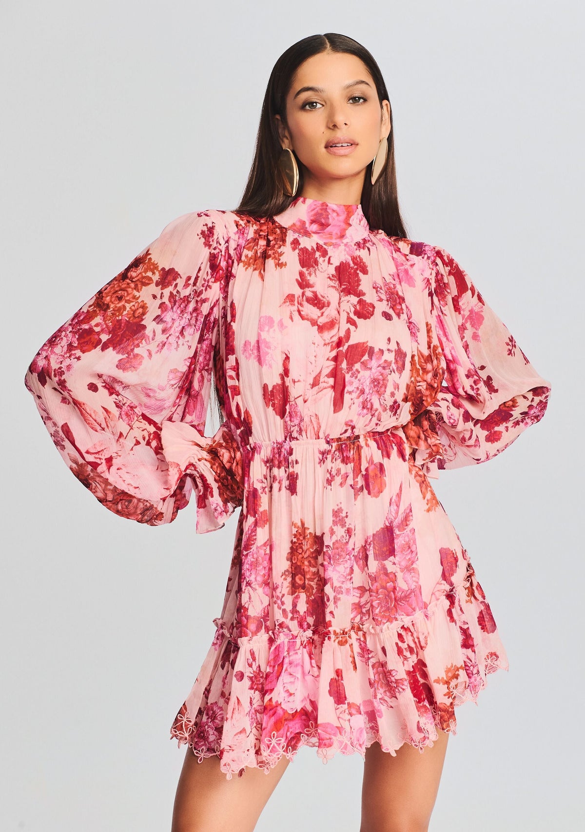 Dali Short Dress by Hemant & Nandita in Pink, product image 2