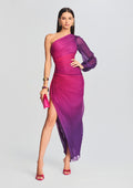 Paige Long Dress by Rococo Sand in Pink and Purple, product image 1