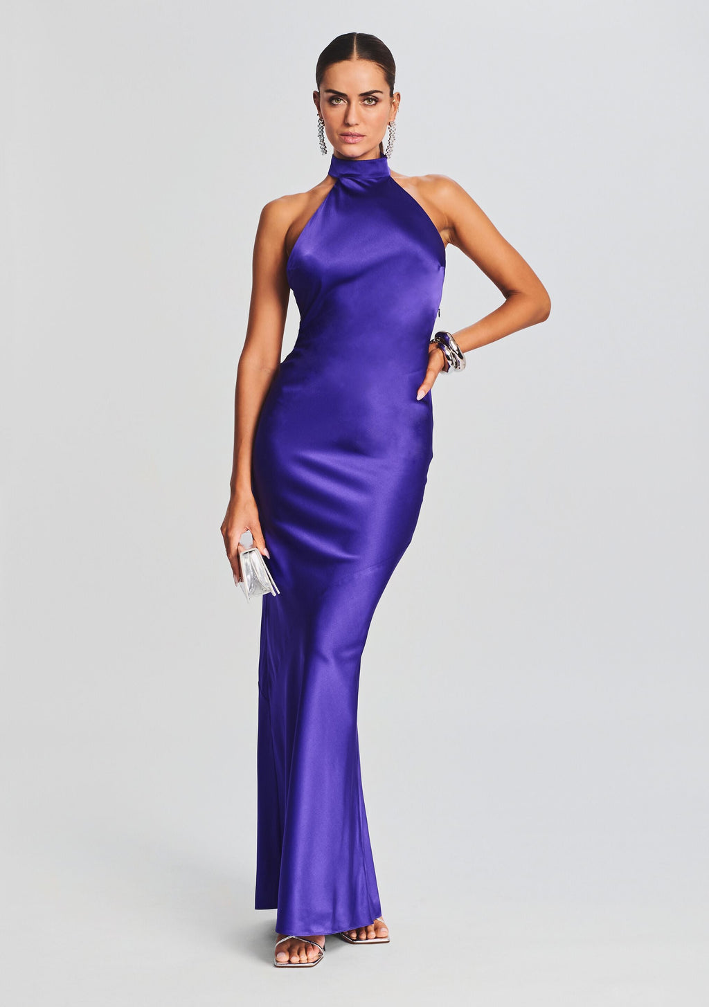 Phera Maxi Dress by SEROYA in Violet Indigo, product image 1
