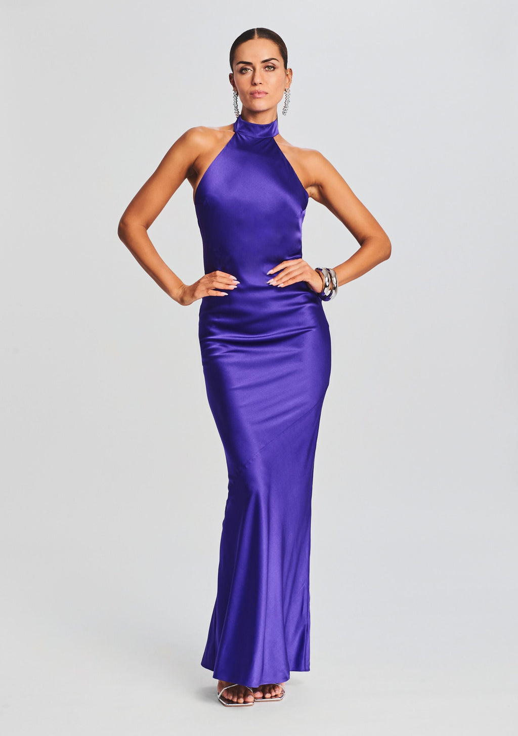 Phera Maxi Dress by SEROYA in Violet Indigo, product image 5