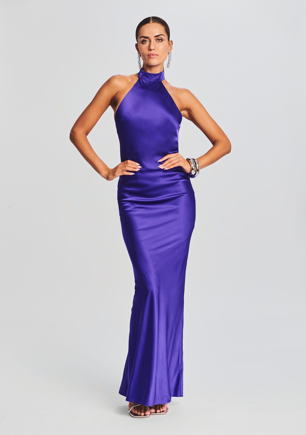 Phera Maxi Dress by SEROYA in Violet Indigo, product image 5