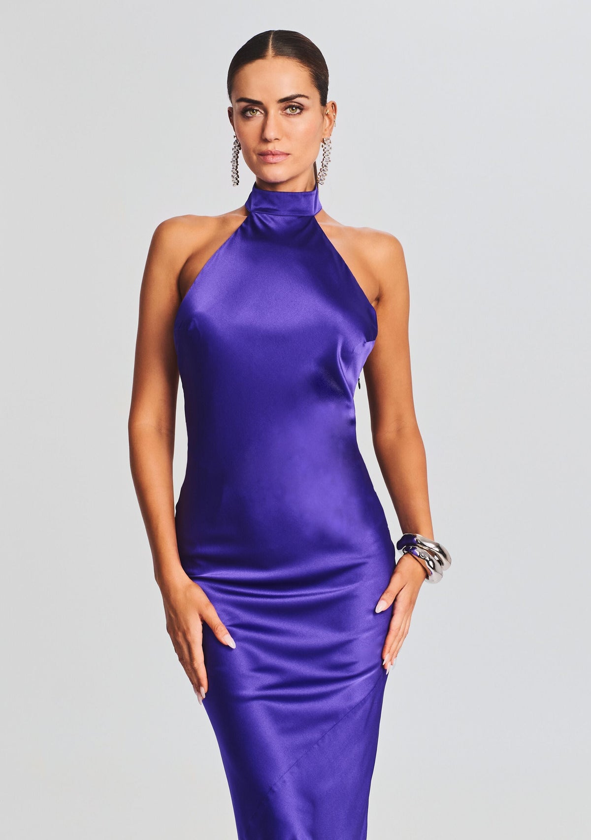 Phera Maxi Dress by SEROYA in Violet Indigo, product image 2