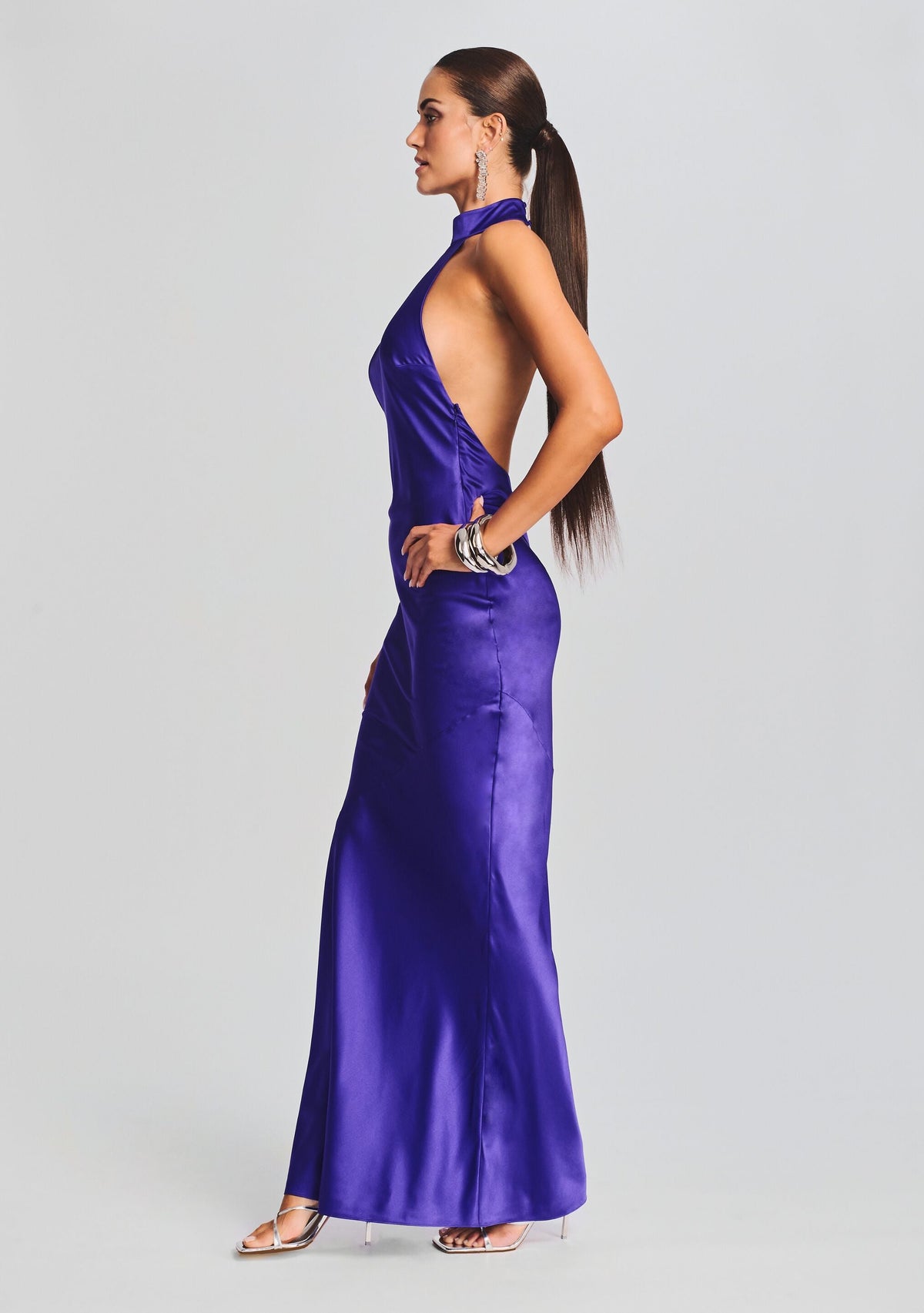 Phera Maxi Dress by SEROYA in Violet Indigo, product image 3