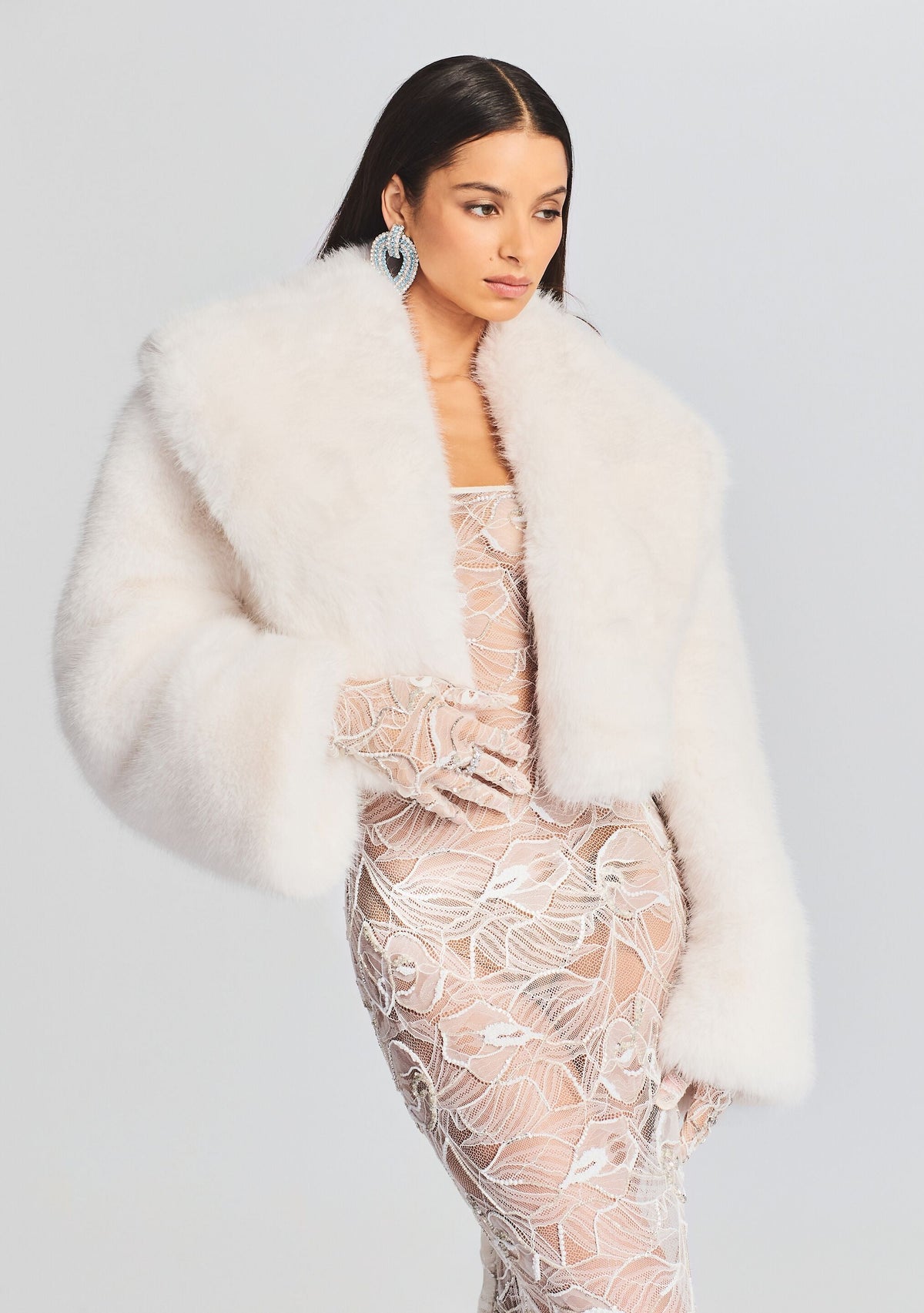 Cadence Coat by retrofête in White, product image 1