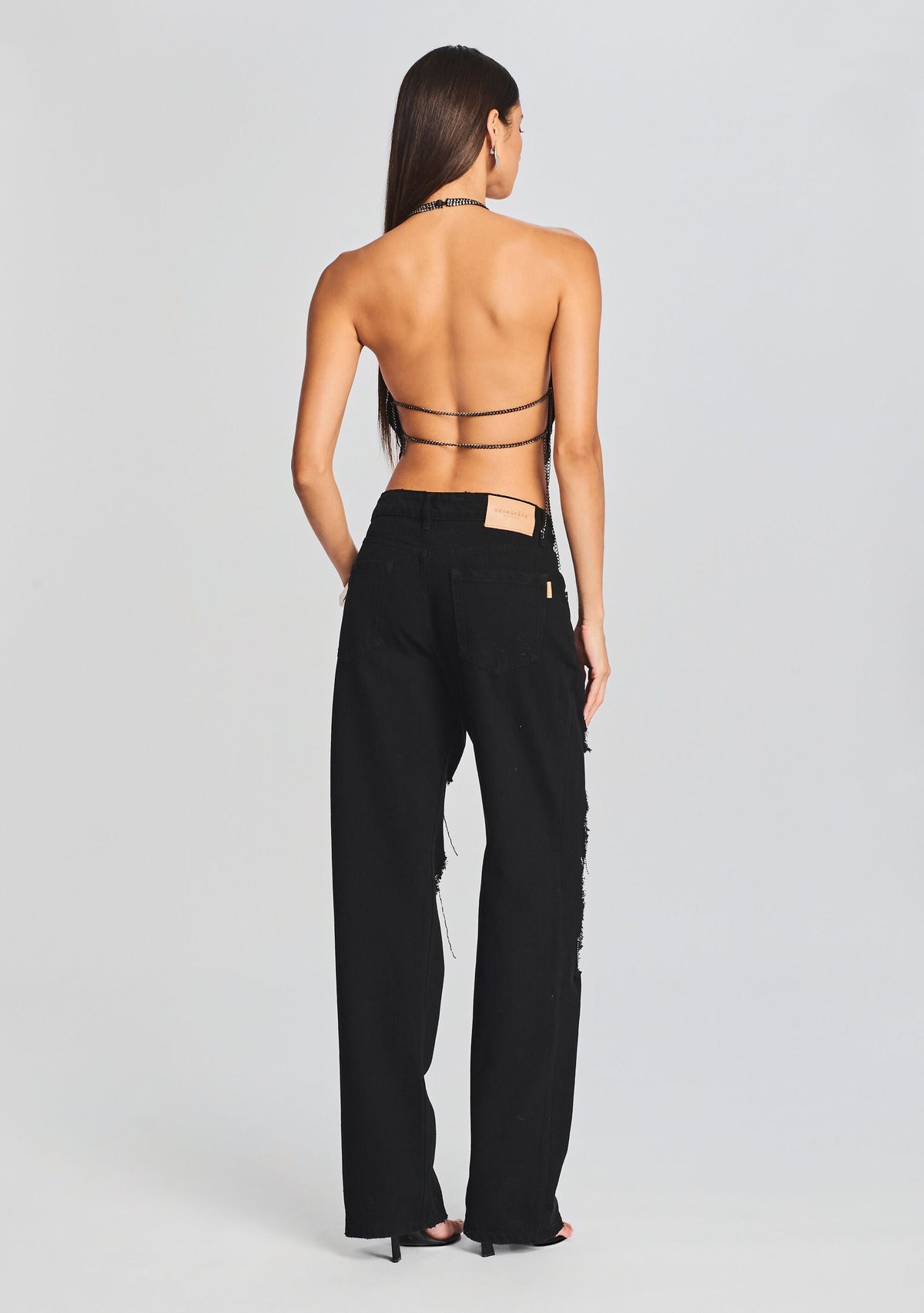Ruthie Top by retrofête in Black/Silver, product image 4