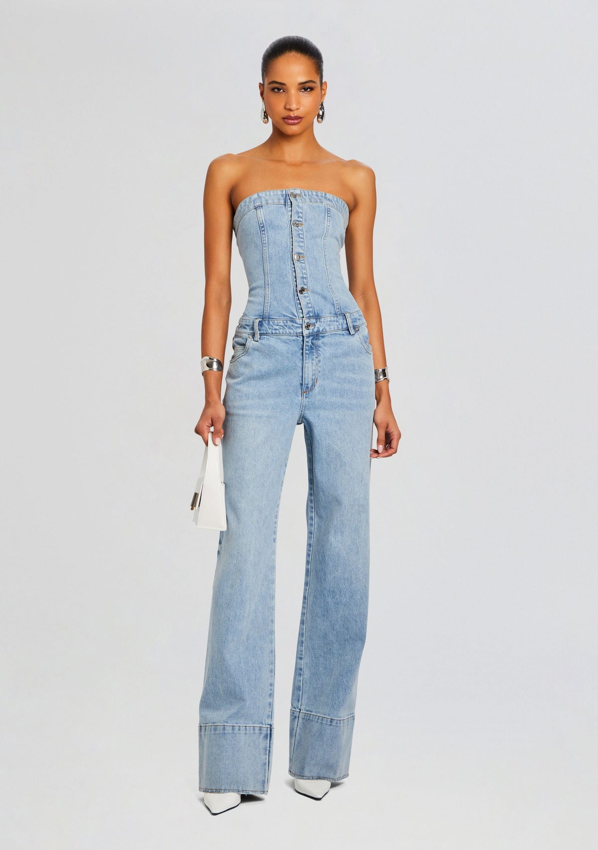 Melody Jumpsuit by SEROYA in Coastline, product image 5