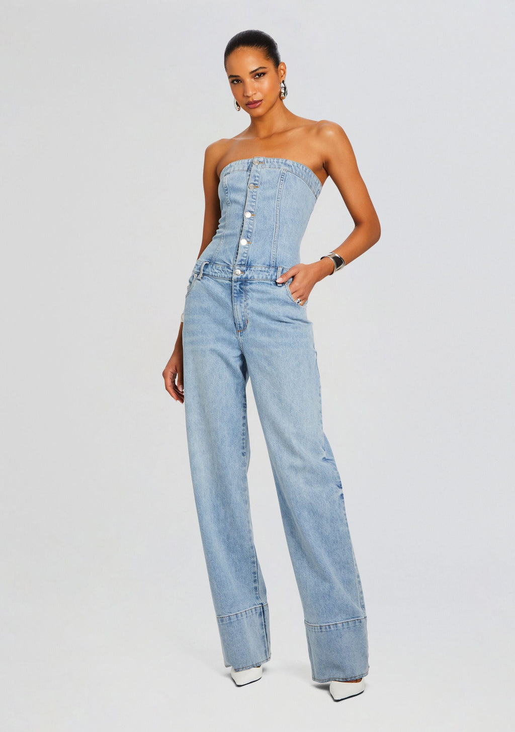 Melody Jumpsuit by SEROYA in Coastline, product image 1