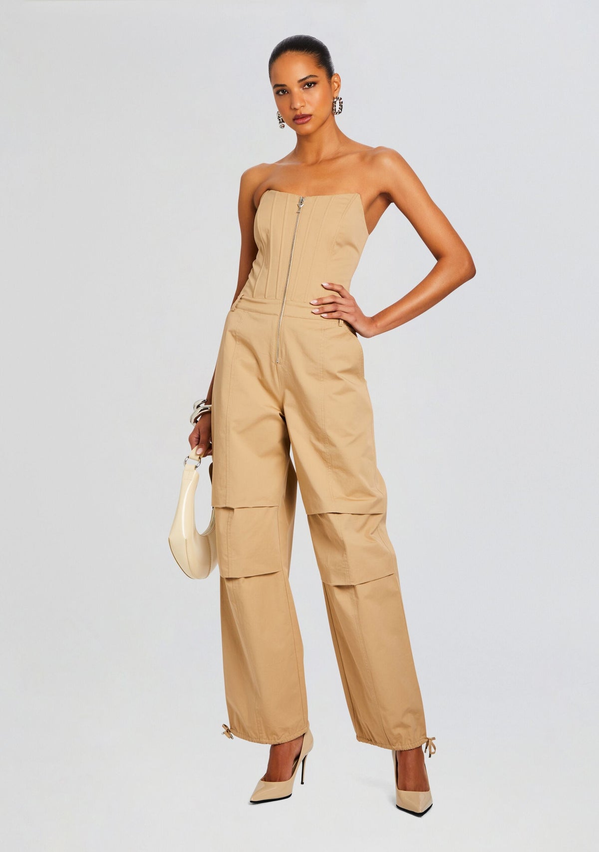 Stana Jumpsuit by retrofête in Sand, product image 1