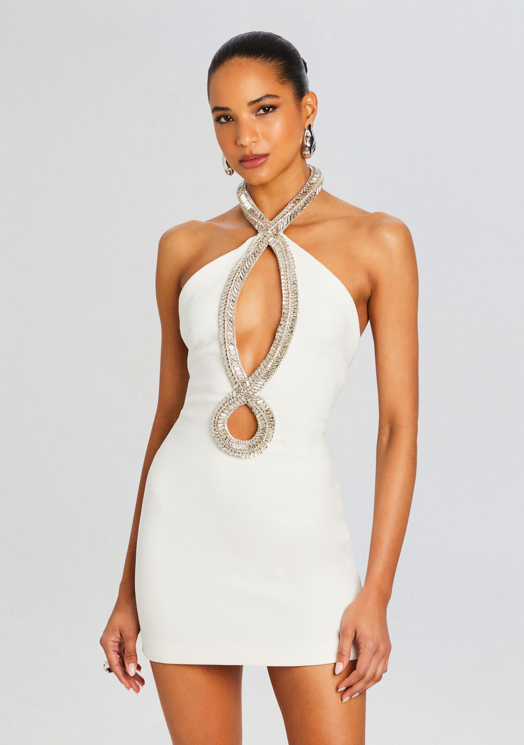 Wynn Dress by retrofête in White/Silver, product image 2
